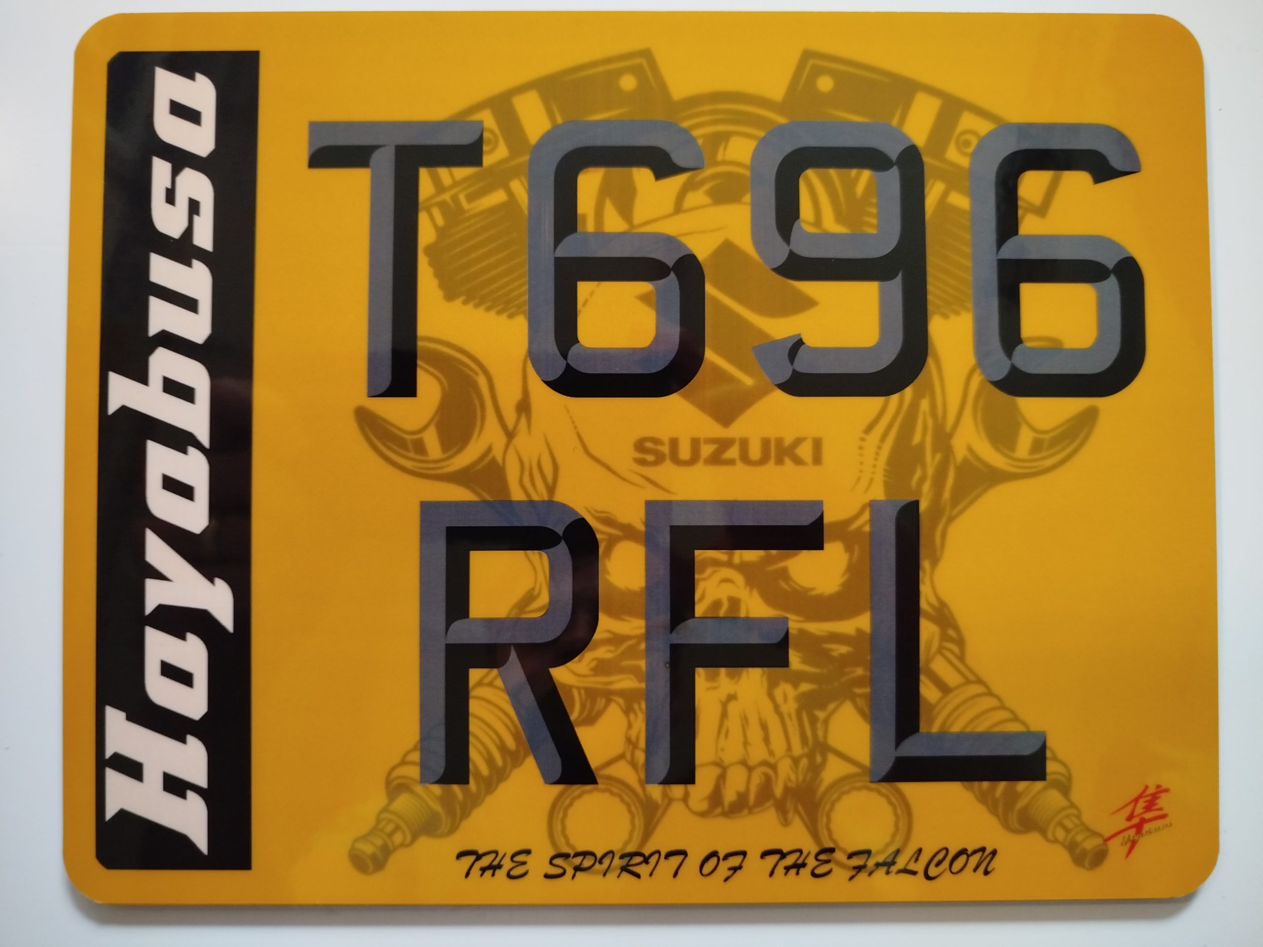 motorbike show plates